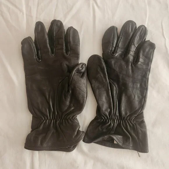 Vintage Military Vietnam Era Men's Leather Gloves - Picture 3 of 10